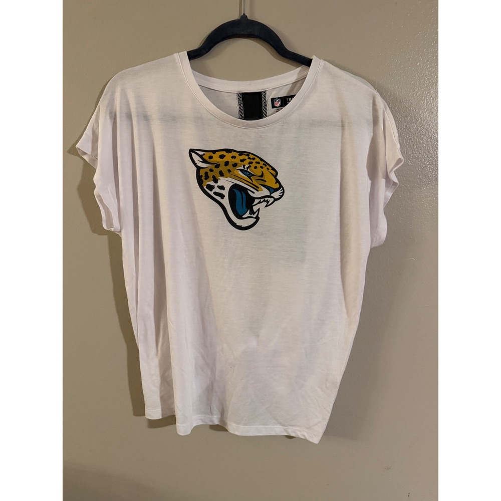 Team Apparel Jacksonville Jaguars NFL‎ Women's White T Shirt Size S